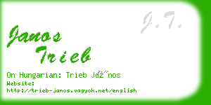 janos trieb business card